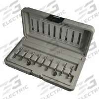 CLE-LINE Carbide Bur Set: 1/8" Shank, Single Cut, 3/32" Head Dia, 9 pc (MPN C17760). Key specifications — Trade Number: SA-42; Brand: CLE-LINE.
