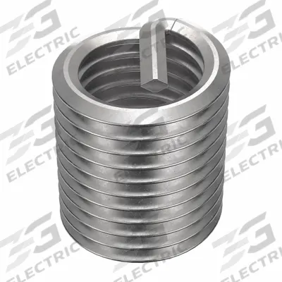 HELI-COIL Helical Insert: Tanged Tang Style, Free-Running, M16-2.00 Thread Size, Plain - Free-Running Tanged Helical Inserts