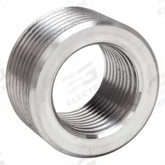 CALBRITE Reducing Bushing: 316 Stainless Steel, Polished, 1 in_1 1/4 in Trade Size (MPN S61200FB10). Key specifications — Brand: CALBRITE.