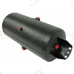 VELVAC Air Tank: 6.44 gal Tank Capacity, 125 psi Max Op Pressure, Horizontal, 22.5 in Overall Lg (MPN 035104). Key specifications — attr51589: SAE J10; attr51576: VELVAC.