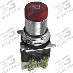 EATON Selector Switch: 30 mm Panel Mounting Size, 3 Positions, Short Lever, 1NC, Metallic (MPN 10250ED1117-4KR). Key specifications — AC Contact Rating: 10 A @ 660 V; Action: Maintained/Maintained/Maintained; Cam: 3; DC Contact Rating: 5 A @ 250 V; Hazardous Location Specification: Not Rated; Operator Head Material: Polymer; Operator Head Type: Short-Handled Knob; Operator Illumination: Illuminated.