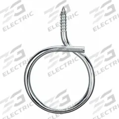 NVENT CADDY Bridle Ring: Steel, Galvanized, 2 in Trade Size / Wire Range, #14 Thread Size (MPN 4BRT32WS). Key specifications — Manufacturer Part Number: 4BRT32WS; Compatible Conduit Trade Size: 2 in; Thread Size: #14; Material: Steel; Finish: Galvanized; Color: Gray; For Use With: Low Voltage Cable; Overall Width: 2 in.