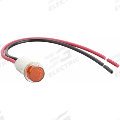 Dayton Raised Panel Light: 12 mm Panel Mounting Hole Dia, LED - LED Indicator Pilot Lights