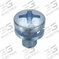 SEMS Screw: Split Lock, #6-32 Thread Size, 1/4 in Lg, Steel, Zinc-Plated, Pan, Phillips, 100 PK (MPN MPPLI0-600250-100P). Key specifications — Drive Size: #2.