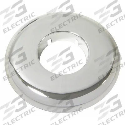 KISSLER Escutcheon: For Universal Fit Most Mfgs Series, Plastic, Chrome Finish - Faucet Escutcheons