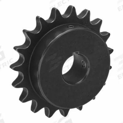 TSUBAKI Single Strand Sprocket: 60, For 3/4 in Chain Pitch, 1 1/4 in Bore Dia, 19 Teeth - Size 60 Fixed-Bore Roller Chain Sprockets