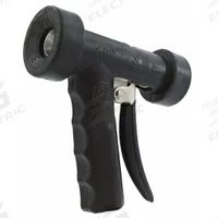 LEONARD VALVE Adjustable Spray Hose Nozzle: 1/2 in Connection Size, NPT, Rubber/Stainless Steel (MPN N-2-SS). Key specifications — Nozzle Color: Blue; Material: Rubber; Nozzle Shutoff Type: Handle Controls; Brand: LEONARD VALVE.