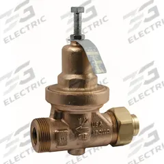 APOLLO Water Pressure Reducing Valve: FNPT x FNPT, 1 in Pipe Size, Bronze, 25 psig to 75 psig (MPN 36LF10501). Key specifications — Brand: APOLLO; Low-Lead Compliance: Low-Lead Compliant.