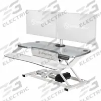 VERSADESK Standing Desk: Electronic, White, Wood, 36 in Overall Wd, 24 in Overall Dp (MPN VDPPE3624-WW). Key specifications — Desktop Material: Wood; Brand: VERSADESK; Desktop Color: White.