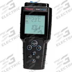 THERMO SCIENTIFIC Dissolved Oxygen Meter: Dissolved Oxygen/Temp, 200% DO Concentration - Max, LCD (MPN STARA1230). Key specifications — Includes: Electrode Stand; DO Accuracy: ±0.2mg/L or ±2% of Reading (Whichever is Greater); Temp Accuracy: ±0.3°C; Brand: THERMO SCIENTIFIC; DO Resolution: 0.01 mg/L.