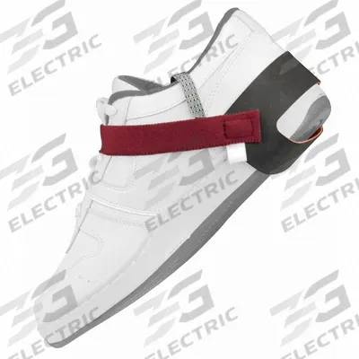 SCS Heel Grounding Strap: Heal Grounder, Burgundy, Hook and Loop Fastening - Heel Grounding Straps