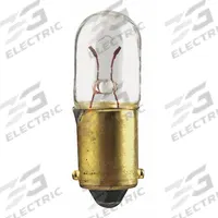 APPROVED VENDOR Incandescent Bulb: Incandescent, Miniature Bayonet (BA9s), (T) Tubular, T3-1/4, 755 (MPN 755-1). Key specifications — Light Color: White; Trade Number: 755; Voltage: 6.3V AC; Brand: APPROVED VENDOR; Bulb Shape: T3-1/4.