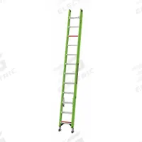 LITTLE GIANT Extension Ladder: 24 ft Ladder Size, Fiberglass, 375 lb Load Capacity, 45 lb Wt (MPN 17924-186). Key specifications — Color: Green; Brand: LITTLE GIANT; Included Features: V-Rung; Removable Fly: Fixed.