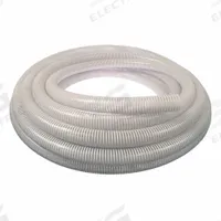 Suction and Discharge Hose: 1 1/4 in Hose Inside Dia., 90 psi, Clear/White, 25 ft Hose Lg (MPN SPT125-25). Key specifications — Temp. Range: -10° to 130°F; Hose Color: Clear; Brand: APPROVED VENDOR.