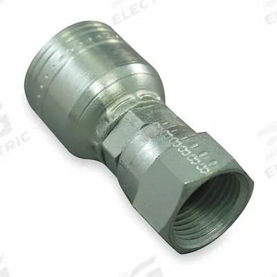 AEROQUIP Hydraulic Crimp Fitting: Steel x Steel, Straight, -24 For Hose Dash Size - Aeroquip Crimp Hydraulic Hose Fittings with JIC Connection
