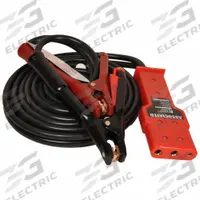 ASSOCIATED EQUIP Jumper Cables: Crimped, 5 AWG, Std Jaw, 25 ft Cable Lg, Black, Copper (MPN 6141-25). Key specifications — Cable Connection Type: Crimped; Cable Wire Gauge: 5 AWG; Jaw Type: Standard Jaw; Cable Jacket Color: Black; Cable Wire Material: Copper; Brand: ASSOCIATED EQUIP.