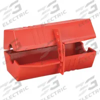 BRADY Plug Lockout: For 1 in Max Cord Dia, For 3 in Max Plug Dia, For 2-Prong/3-Prong Plug Type, Red (MPN 65675). Key specifications — Brand: BRADY; Encasing Lockout: Yes; For Voltage: 220/550V AC; Lockout Material: Polypropylene; For Plug Type: 2-Prong.