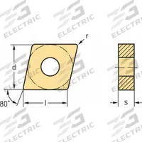 WALTER Diamond Turning Insert: CNMG544-MK5 WKK10S, CNMG160616-MK5 WKK10S (MPN 6353369). Key specifications — attr257732: CNMG544-MK5 WKK10S; attr257733: CNMG160616-MK5 WKK10S.