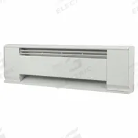 MARKEL Electric Baseboard Heater: Commercial Grade, 281 W/375 W, Thermostat Included, White (MPN 3703H-024T2). Key specifications — Thermostat Included: Thermostat Included; Duty Rating: Commercial Grade; Housing Style: Conventional; Wattage Output: 281 W; Housing Color: White; Voltage: 208/240 V; Brand: MARKEL.