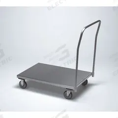 JAMCO Platform Truck: 1,200 lb, 36 in L x 24 in W x 9 in H Deck, Polyurethane, 5 in Caster Dia (MPN XP236U500). Key specifications — Brand: JAMCO; Caster/Wheel Configuration: (2) Rigid; Color: Silver; Caster Wheel Width: 1-1/4 in.