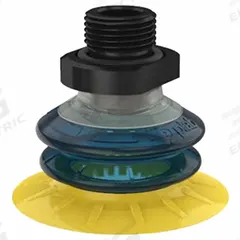 PIAB Vacuum Pad Assembly: G1/8 in, 35 mm Pad Dia, Polyurethane, Blue/Yellow, 30A/60A, MX (MPN S.MX35P3060.G18M.00). Key specifications — attr1019194: S.MX35P3060.G18M.00; attr1019196: PIAB.