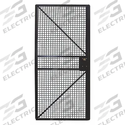 APPROVED VENDOR Welded-Wire Machine Guard Door: 84 in x 36 in - Easy-Access Welded-Wire Machine Guard Components