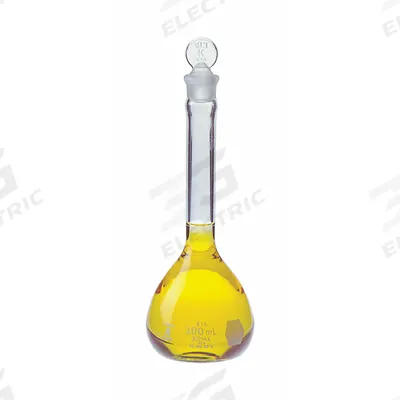 KIMBLE Volumetric Flask: 5 mL, Colorless, Conical, A, +/-0.02 mL, Includes Closure - Glass Volumetric Flasks