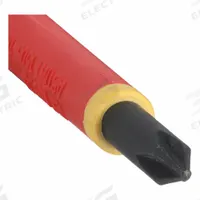 MILWAUKEE Insulated Phillips Screwdriver: Std Lg, Friction, Not ESD Safe, Tether Ready, Insulated (MPN 48-22-2211). Key specifications — attr1205203: #1; attr1205229: MILWAUKEE; attr1205206: Cushion.