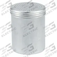 VOLLRATH Shaker With Handle: For Salt/Spices/Sugar Food Type, 10 oz Capacity, Aluminum Body, Silver (MPN 68184). Key specifications — Brand: VOLLRATH; Body Color: Silver; Body Material: Aluminum; Lid Color: Silver; Product Type: Shaker with Perforated Top.