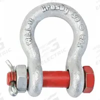 CROSBY Anchor Shackle: Anchor Shackle, 2,000 lb Working Load Limit, 21/32 in Wd Between Eyes, Silver (MPN 1019470). Key specifications — Body Color: Silver; Brand: CROSBY.