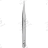 EXCELTA Tweezers: Stainless Steel, Point, Straight Tip, 0.005 in Tip Thick (MPN 1-SA). Key specifications — attr1002355: Stainless Steel; attr1002345: EXCELTA; attr1002348: Stainless Steel; attr1002358: Smooth; attr1024781: Standard.
