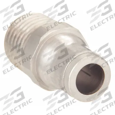 LEGRIS Push-Fit Adapter Fitting: 1/4 in OD x 1/8 in Pipe Size, Push-to-Connect x MNPT - Nickel-Plated Brass Tube Fittings