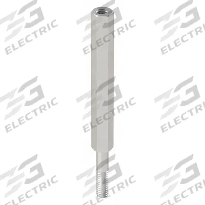 APPROVED VENDOR Standoff: Male x Female, 2 3/8 in Lg, Hex, Aluminum, Plain, 1/4 in Hex Wd - Aluminum Male x Female Standoffs