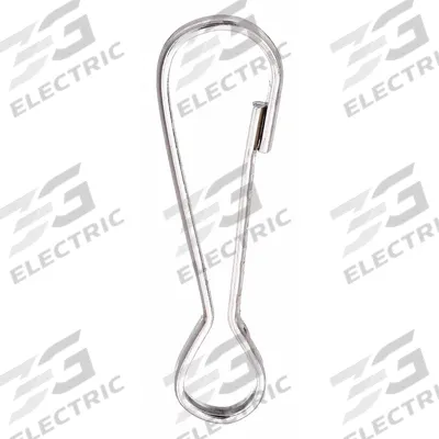 LUCKY LINE PRODUCTS Snap Hook: 1 Snaps, Solid Gate, Steel, 5/32 in Opening Size - Light Duty Spring Snaps