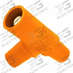 Tapping Tee: Female-Male-Female, Orange, 600V AC, 400 A, Series 16 (MPN 16A22-UO). Key specifications — Brand: LEVITON; Gender Configuration: Female-Male-Female.
