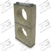 BEHRINGER PIPE SYSTEMS Beta Clamp: Smooth Bore, 316 Stainless Steel Clamp, Santoprene Cushion (MPN SKSBX6150-SP)