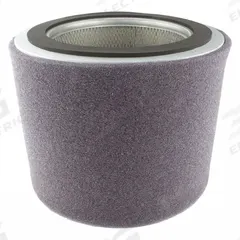 SOLBERG HEPA Cartridge Filter: Fiberglass, 9.63 in Overall Ht, 6 in Inside Dia, 9 3/4 in Outside Dia (MPN HE244P). Key specifications — attr59866: HE244P; attr59869: SOLBERG; attr59875: F-244P-400F.