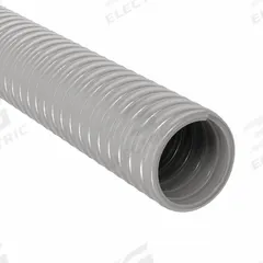 Liquid-Tight Flex Plastic Conduit: 1/2 in Trade Size, Gray, 100 ft Nominal Lg, G (MPN G1050). Key specifications — Conduit Color: Gray; Brand: HUBBELL WIRING DEVICE-KELLEMS; Series: G.