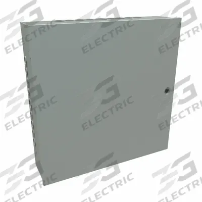 HAMMOND Junction Box: Steel, 24 in x 24 in x 6 in, NEMA 1, Solid Cover, Hinged - Steel Indoor Enclosures with Hinged Covers
