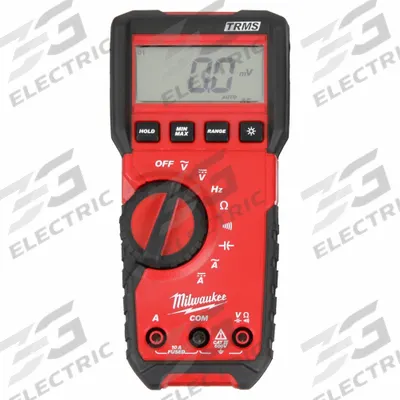 MILWAUKEE Digital Multimeter: TRMS, CAT III 600V, 600 V Max AC Volt Measurement - Advanced Feature Multimeters