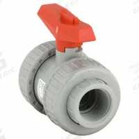 GF PIPING SYSTEMS Manual Two-Way Ball Valve: 1 in, CPVC, Straight, Socket x FNPT, Two-Piece, Lever (MPN 163375019). Key specifications — Brand: GF PIPING SYSTEMS; Handle: Lever.