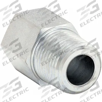 PARKER Metal Pipe Straight: Straight, Steel, 3/8 in x 3/4 in - Hydraulic Threaded Extreme-Pressure Pipe Fittings