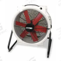 MULTIFAN Cooling Fan: 16 in Blade Dia, 120V AC, Mobile, 1/4 hp, Direct Drive, Polypropylene (MPN B4E4003M11100P). Key specifications — Mobility: Mobile; Voltage: 120V AC; Brand: MULTIFAN.