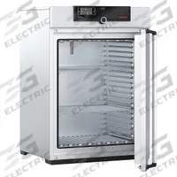 MEMMERT Universal Oven: Gravity, 9 cu ft Capacity, 300°C Max Temp, 3,400 W Watt, 9.04 cu ft Volume (MPN UN 260, 115V). Key specifications — Voltage: 115V AC; Brand: MEMMERT; Temperature Accuracy Tolerance: +/-0.1°C up to 99.9°C, +/-0.5°C @ 100°C+; Temperature Uniformity: +/-1.8°C.