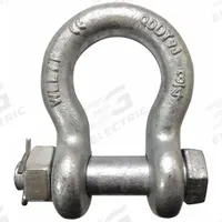 APPROVED VENDOR Anchor Shackle: Anchor Shackle, 19,000 lb Working Load Limit, Alloy Steel, Silver (MPN 55AY35). Key specifications — Body Color: Silver; Brand: APPROVED VENDOR.