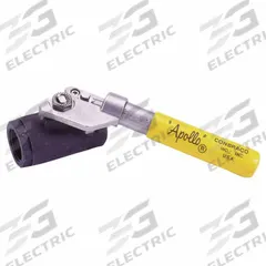 APOLLO Manual Two-Way Ball Valve: 2 in, Carbon Steel, Straight, FNPT x FNPT, Std Port Ball Port (MPN 8950801). Key specifications — Brand: APOLLO; Handle: Spring-Return Lever.