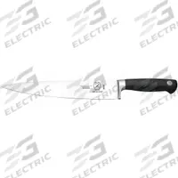MERCER CUTLERY Chef Knife: Taper Ground Edge, 10 in Overall Lg, Steel Blade, Santoprene Handle (MPN M20610). Key specifications — Sub-brand: Genesis; Brand: MERCER CUTLERY; Blade Material: Steel; Blade Type: Taper Ground Edge; Forged/Stamped: Forged; Handle Color: Black; Handle Material: Santoprene; Knife Type: Chef's Knife.