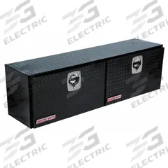 WEATHER GUARD Topside Truck Box: Topside Truck Box, Double Drop-Down Doors Lid, D-Handle, Aluminum (MPN 364-5-02). Key specifications — Brand: WEATHER GUARD; Color: Gloss Black; Lock Type: Keyed.
