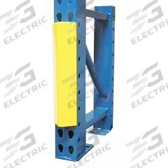 STEEL KING Pallet Rack Guard: Snap-On, On Upright, 3 in x 1 1/2 in x 24 in, Steel, Yellow (MPN SP3L1024YW). Key specifications — Brand: STEEL KING; Mounting Location: On Upright; Includes: Safety Clip; Color: Yellow; Material: Steel.