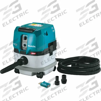MAKITA Cordless Dry Dust Extractor: Cordless, HEPA, Dry, 2.1 gal Tank, (1) Bare Tool - Makita Cordless Dust Extractors